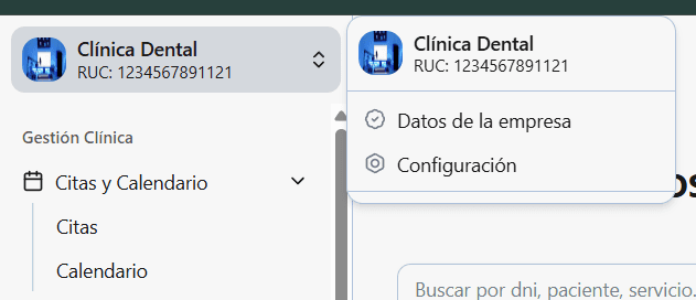 Dental Control Dashboard