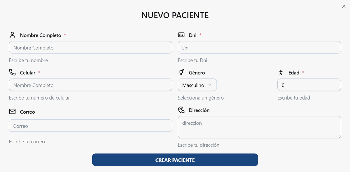 Dental Control Dashboard