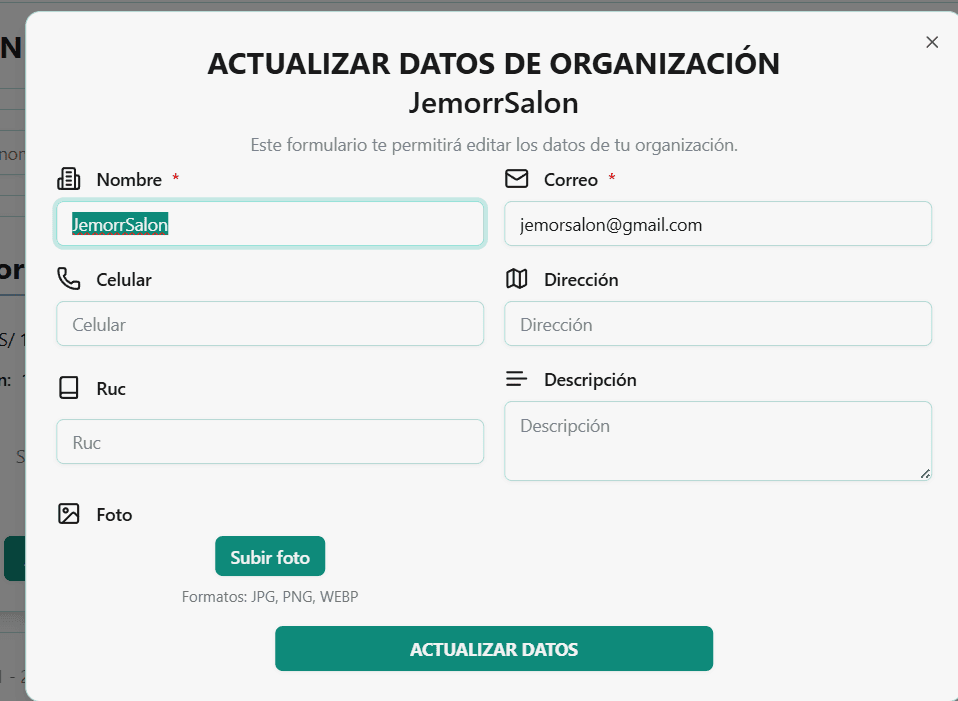 Dental Control Dashboard