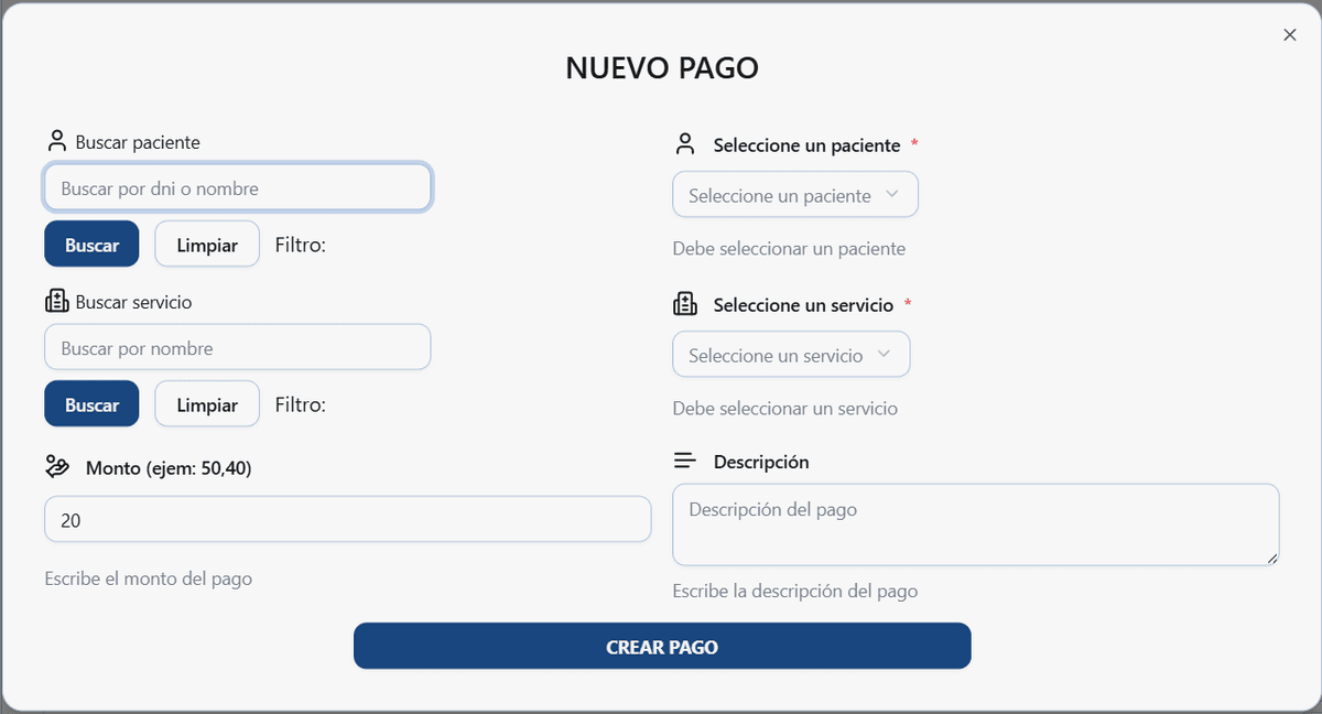 Dental Control Dashboard