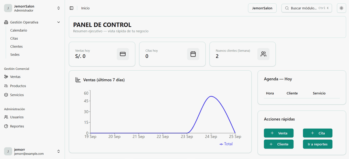 Dental Control Dashboard